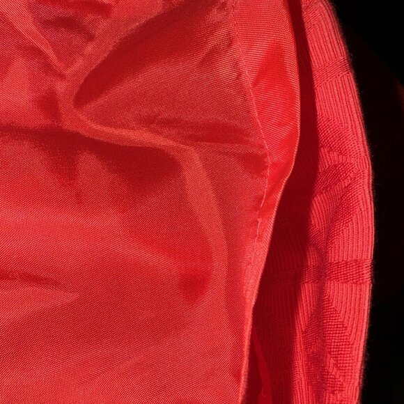 Just‎ Taylor Dress Women’s Size 14 Orange Geometric Quilted Pattern Retro Work - Picture 7 of 8